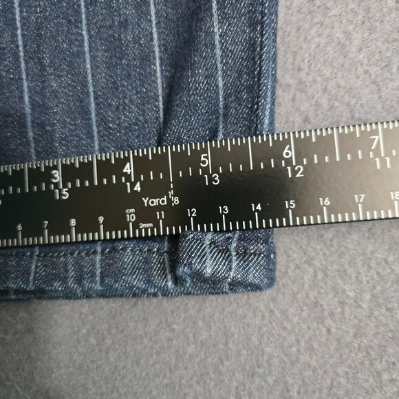 Ann Taylor Loft Size 12/31 Skinny Jeans Stretch Striped Modern - Picture 15 of 16